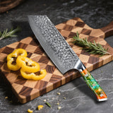 7.5 Inch Damascus Stee Nakiri Knife Cleaver