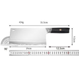 7″ Stainless Steel Razor‑Sharp Cleave Chef’s Knife