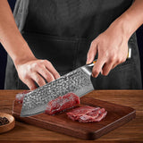 7.5 Inch Damascus Stee Nakiri Knife Cleaver