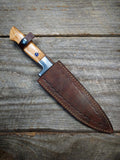 8" Tri-star Olive Burl Chef Knife