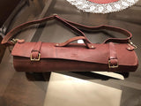 Leather Chef Knife Roll Portable Kitchen Knives bag Protector