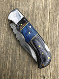 Handmade Damascus Custom Folding Pocket Knife
