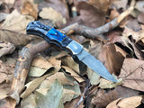 Handmade Damascus Custom Folding Pocket Knife