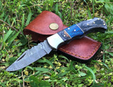 Handmade Damascus Custom Folding Pocket Knife