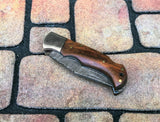 Handmade Damascus Folding Pocket Knife