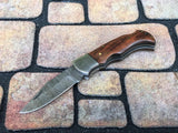 Handmade Damascus Folding Pocket Knife
