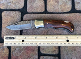 Handmade Damascus Folding Pocket Knife