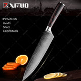 XITUO 10PCS Kitchen Chef Knives set