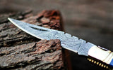 Blue Prince Laguiole Damascus Steel Folding Pocket Knife