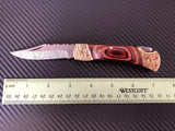 Damascus Steel Folding Pocket Knife