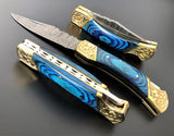 Handmade Damascus Steel Folding Pocket Knife