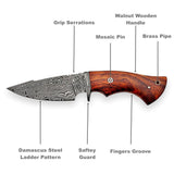 10" Handmade Damascus hunting knife