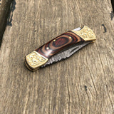 Damascus Steel Folding Pocket Knife