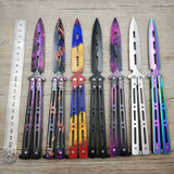 Titanium Stainless Steel Butterfly Training Knife