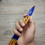 Titanium Stainless Steel Butterfly Training Knife