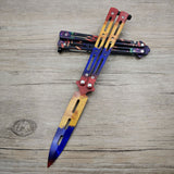 Titanium Stainless Steel Butterfly Training Knife