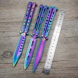 Titanium Stainless Steel Butterfly Training Knife