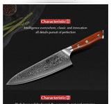 XINZUO 2PC Damascus Steel Professional Chef Knife