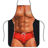 Funny 3D Kitchen Printed Sexy Men Aprons