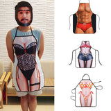 Funny 3D Kitchen Printed Sexy Men Aprons