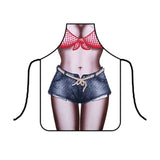 Funny 3D Kitchen Printed Sexy Men Aprons