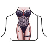 Funny 3D Kitchen Printed Sexy Men Aprons
