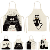 Kitchen Cooking Cute Cat Home Sleeveless Apron