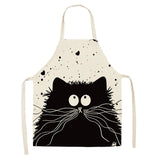 Kitchen Cooking Cute Cat Home Sleeveless Apron