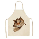 Kitchen Cooking Cute Cat Home Sleeveless Apron