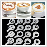16pc Creative Fancy Coffee Printing Template