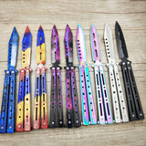 Titanium Stainless Steel Butterfly Training Knife
