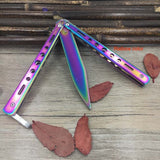 Titanium Stainless Steel Butterfly Training Knife