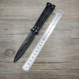 Titanium Stainless Steel Butterfly Training Knife