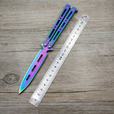 Titanium Stainless Steel Butterfly Training Knife