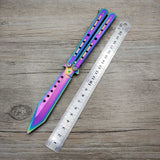 Titanium Stainless Steel Butterfly Training Knife
