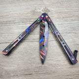 Titanium Stainless Steel Butterfly Training Knife
