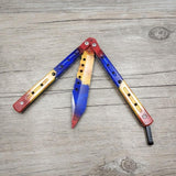 Titanium Stainless Steel Butterfly Training Knife