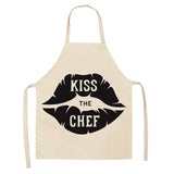 Cotton Letter Alphabet Kitchen Aprons For Women