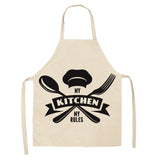 Cotton Letter Alphabet Kitchen Aprons For Women