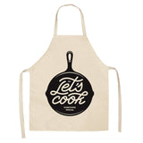 Cotton Letter Alphabet Kitchen Aprons For Women