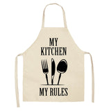 Cotton Letter Alphabet Kitchen Aprons For Women