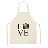 Cotton Letter Alphabet Kitchen Aprons For Women