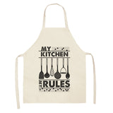 Cotton Letter Alphabet Kitchen Aprons For Women
