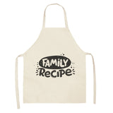 Cotton Letter Alphabet Kitchen Aprons For Women
