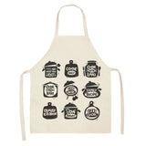 Cotton Letter Alphabet Kitchen Aprons For Women