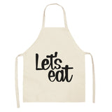 Cotton Letter Alphabet Kitchen Aprons For Women