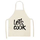 Cotton Letter Alphabet Kitchen Aprons For Women