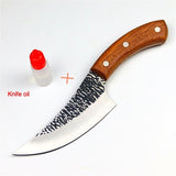 24.5cm hand forged chef Tang with Leather Case