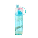 Solid Plastic Spray Cool Summer Sport Water Bottle