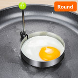 Stainless Steel 5 Style Fried Egg Pancake Shaper Omelets Mold Rings